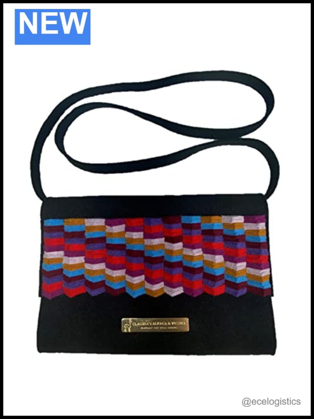 Woven Alpaca Felt Clutch Purse Women Crossbody Handbag Accessory